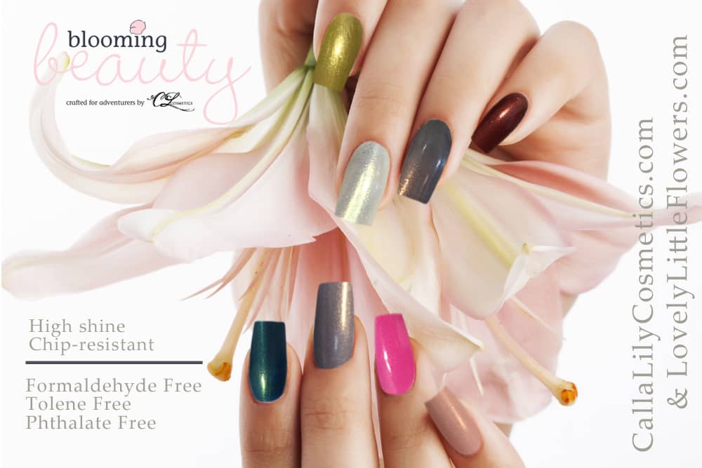 blooming beauty nail polish calla lily cosmetics