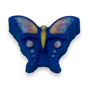 blue butterfly bath bomb main product image