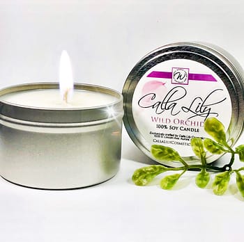 Wild Orchid and White Tea Candle
