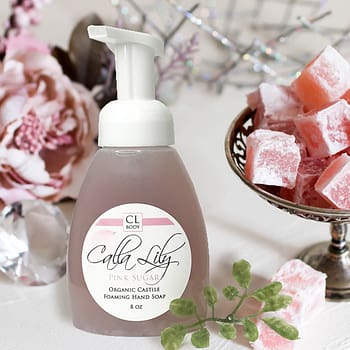 Organic pink sugar foaming hand soap