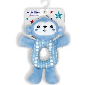 baby toy, blue monkey, cute, soft
