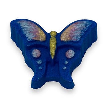 blue butterfly bath bomb main product image