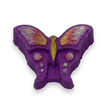 purple butterfly bath bomb main img